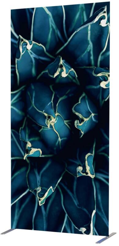 SHOWDOWN Deco Room Divider Aluminium Blue 1,020 x 450 x 2,020 mm