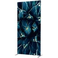 SHOWDOWN Deco Room Divider Aluminium Blue 1,020 x 450 x 2,020 mm