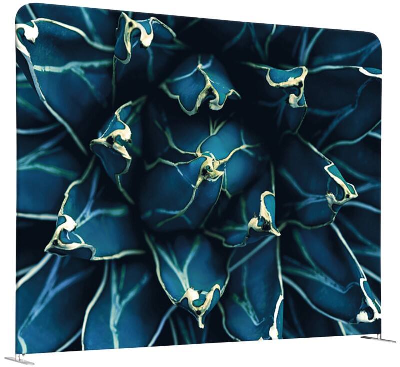 SHOWDOWN EU Room Divider Aluminium Blue 1,500 x 450 x 1,500 mm