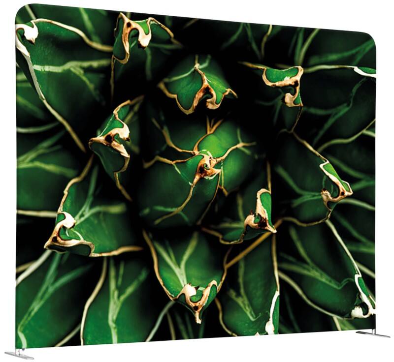 SHOWDOWN EU Room Divider Aluminium Green 1,984 x 450 x 1,502 mm