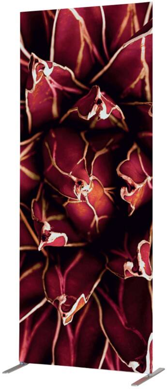 SHOWDOWN Deco Room Divider Aluminium Red 870 x 450 x 2,020 mm