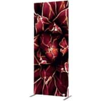 SHOWDOWN Deco Room Divider Aluminium Red 870 x 450 x 2,020 mm