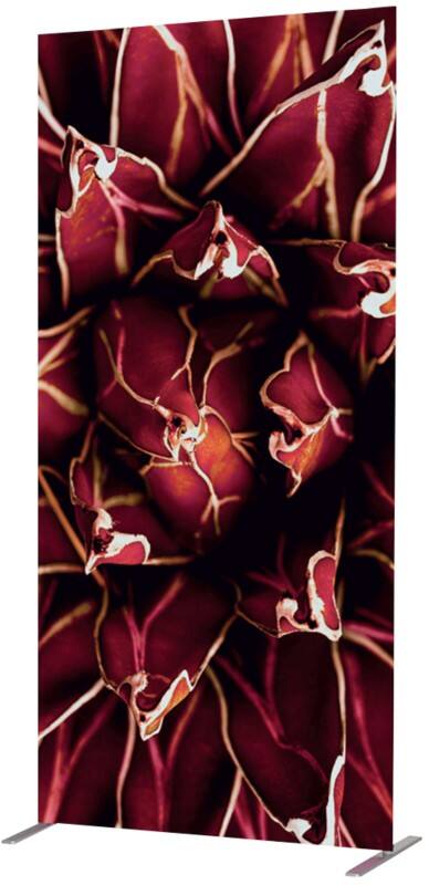 SHOWDOWN Deco Room Divider Aluminium Red 1,020 x 450 x 2,020 mm