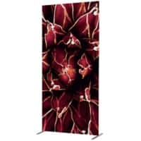 SHOWDOWN Deco Room Divider Aluminium Red 1,020 x 450 x 2,020 mm