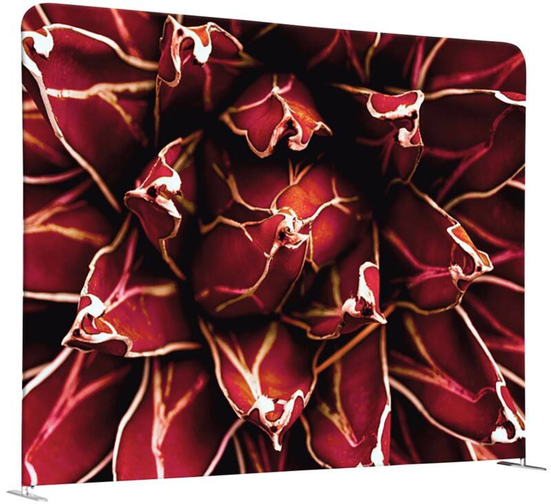 SHOWDOWN EU Room Divider Aluminium Red 1,500 x 450 x 1,500 mm