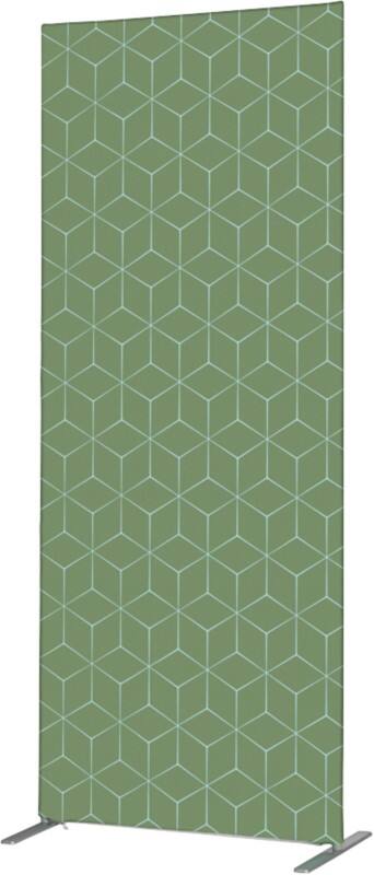 SHOWDOWN Deco Room Divider Aluminium Green 870 x 870 x 450 mm