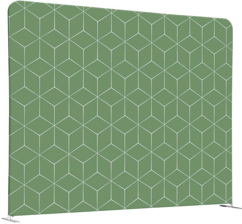 SHOWDOWN EU Room Divider Aluminium Green 1,500 x 1,500 x 450 mm