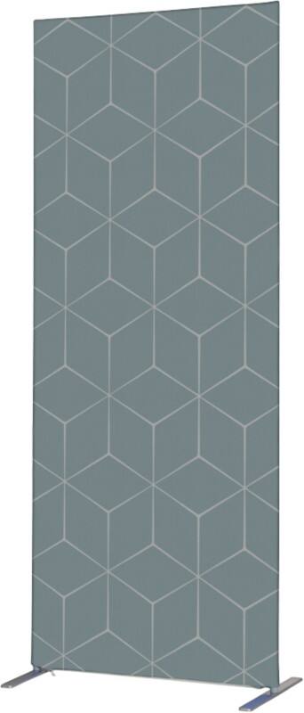 SHOWDOWN Deco Room Divider Aluminium Grey 870 x 450 x 2,020 mm