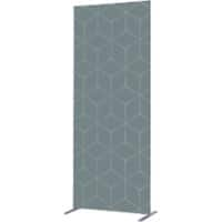 SHOWDOWN Deco Room Divider Aluminium Grey 870 x 450 x 2,020 mm