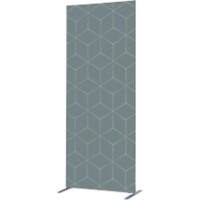 SHOWDOWN Deco Room Divider Aluminium Grey 1,020 x 450 x 2,020 mm