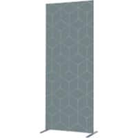SHOWDOWN Deco Room Divider Aluminium Grey 1,020 x 450 x 2,020 mm