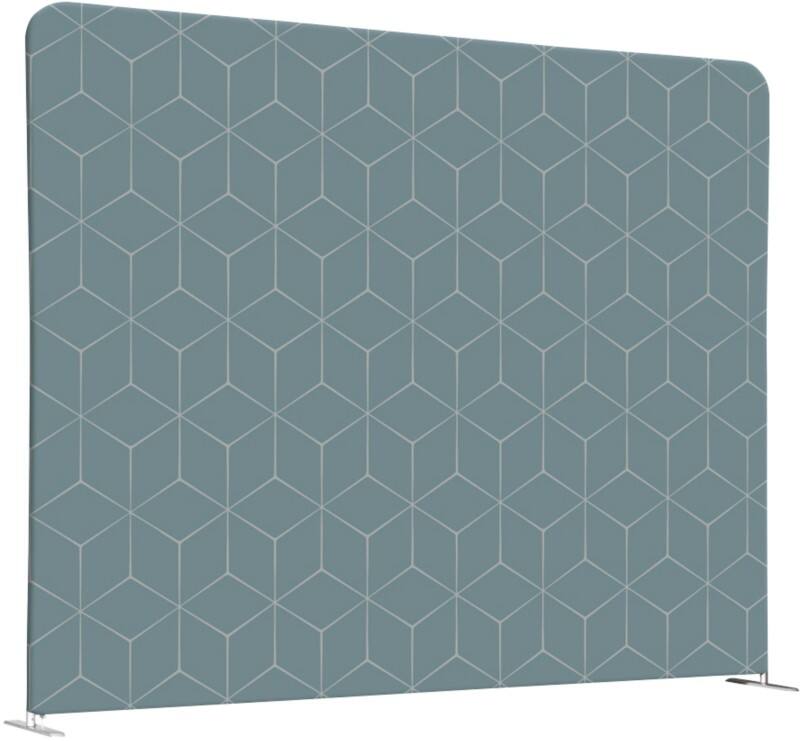 SHOWDOWN EU Room Divider Aluminium Grey 1,984 x 450 x 1,502 mm