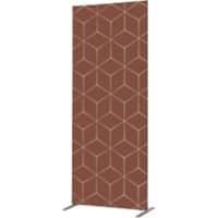 SHOWDOWN Deco Room Divider Aluminium Rust 870 x 450 x 2,020 mm