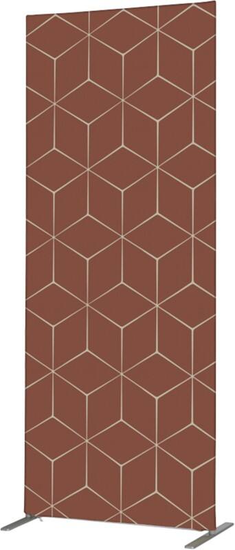 SHOWDOWN Deco Room Divider Aluminium Rust 1,020 x 450 x 2,020 mm