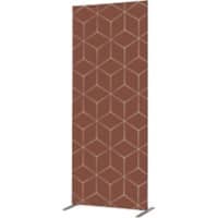 SHOWDOWN Deco Room Divider Aluminium Rust 1,020 x 450 x 2,020 mm
