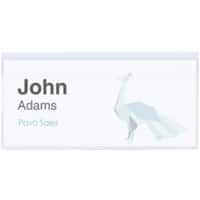 Pavo Name Badge Pin 7.5 x 4 x 4 cm PVC (Polyvinyl Chloride) Pack of 100