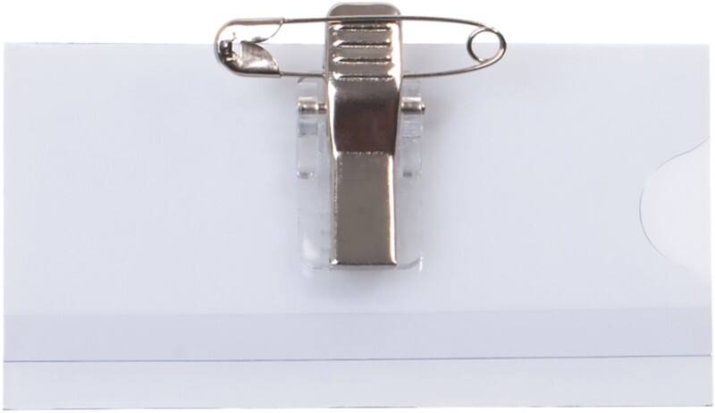 Pavo Name Badge Combi clip 7.5 x 4 x 4 cm PVC (Polyvinyl Chloride) Pack of 50