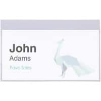 Pavo Name Badge Pin 9 x 5.4 x 5.4 cm PVC (Polyvinyl Chloride) Pack of 50