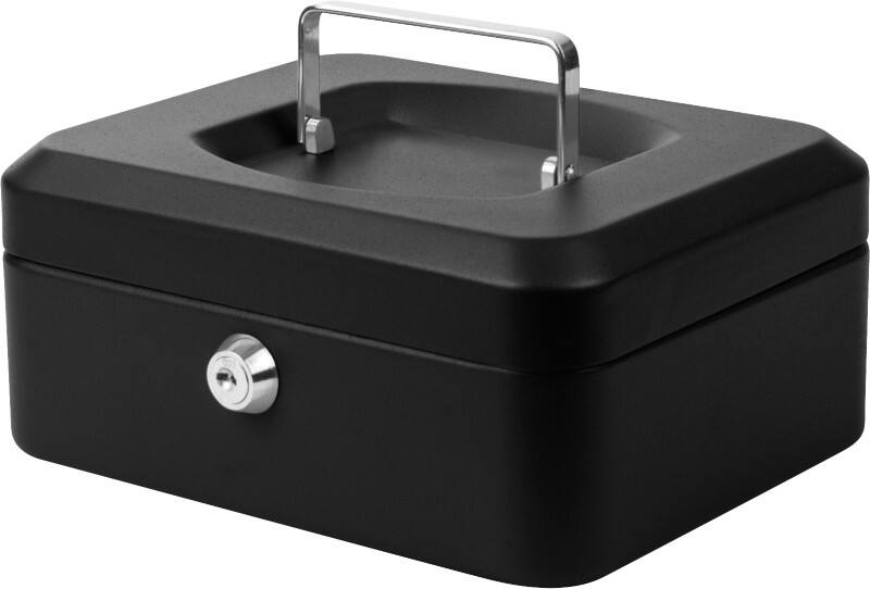 Pavo Cash Box Key lock 200 x 168 x 93 mm Black