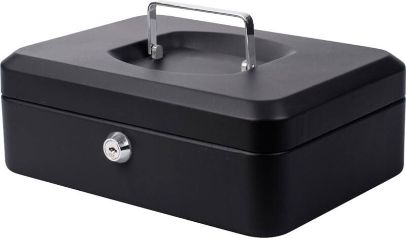 Pavo Cash Box Key lock 250 x 180 x 90 mm Black
