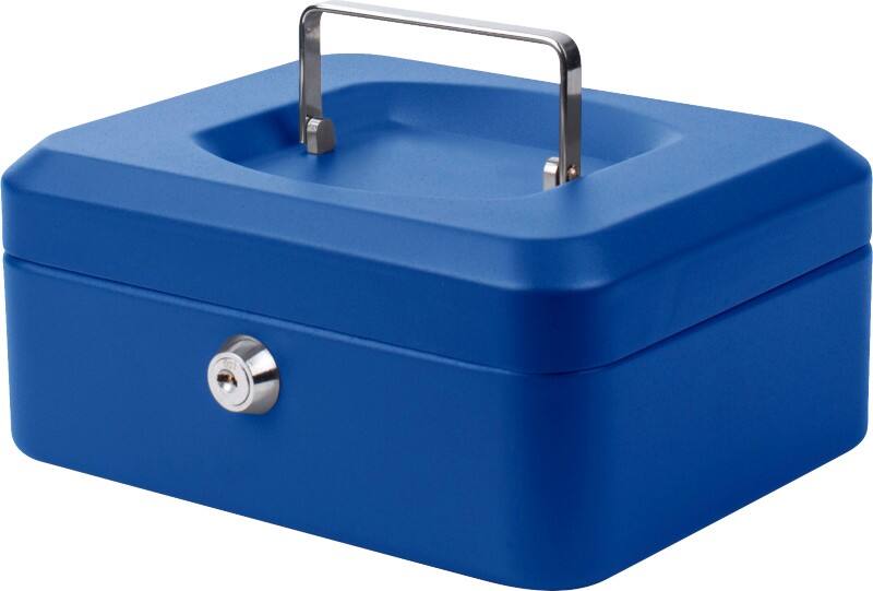 Pavo Cash Box Key lock 200 x 168 x 93 mm Blue