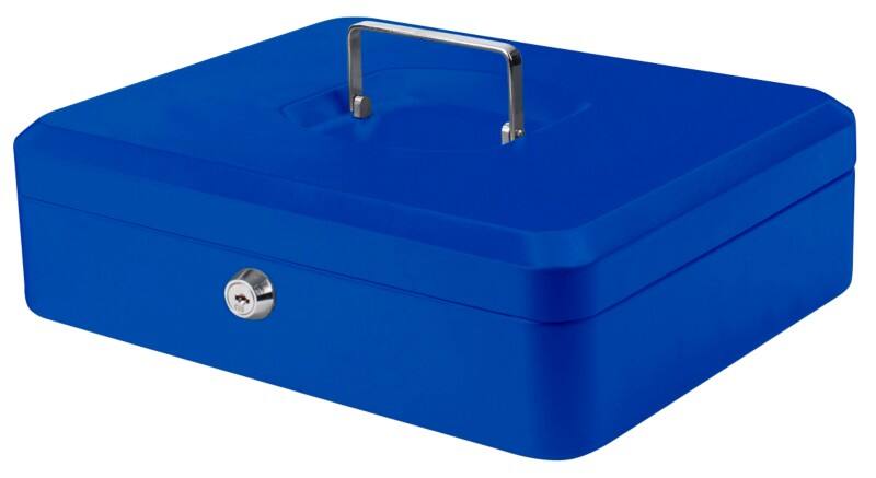 Pavo Cash Box Key lock 300 x 238 x 90 mm Blue