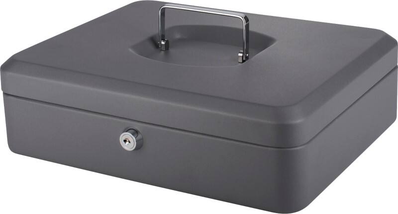 Pavo Money Manager Cash Box Key lock 300 x 250 x 88 mm Dark Grey