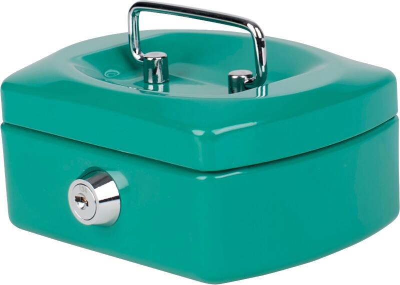 Pavo Cash Box Key lock 125 x 94 x 60 mm Green