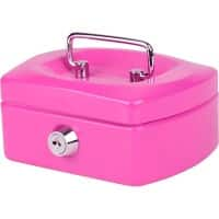 Pavo Cash Box Key lock 125 x 94 x 60 mm Pink