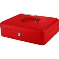 Pavo Money Manager Cash Box Key lock 300 x 250 x 88 mm Red