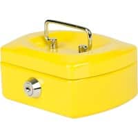 Pavo Cash Box Key lock 125 x 94 x 60 mm Yellow