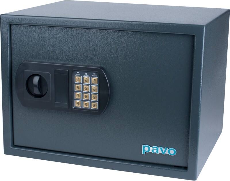 Pavo Electronic Security Safe Combination Dark Grey