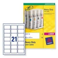 Avery Labels A4 White 38 x 63 mm 20 Sheets of 21 Labels