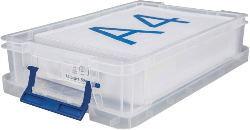 Bankers Box Prostore PP (Polypropylene) Storage Box 5.5 L With Lid Transparent 39.5 x 25.5 x 9 cm