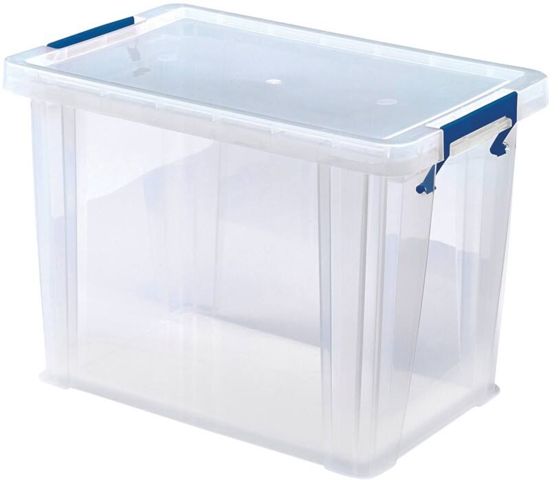 Bankers Box Prostore PP (Polypropylene) Storage Box 18.5 L With Lid Transparent 39.5 x 25.5 x 29 cm