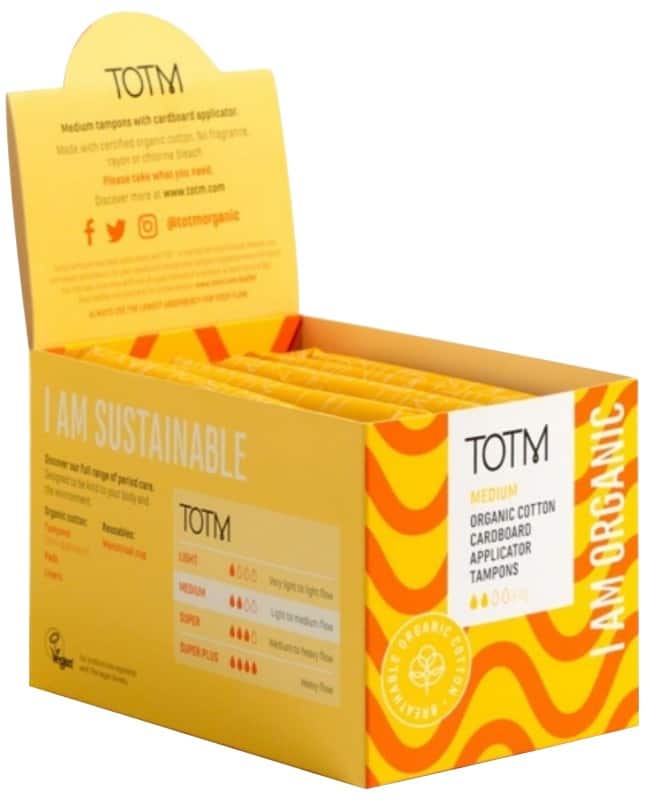 TOTM Workplace Cotton Applicator Tampon Regular Pack of 30