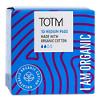 TOTM Cotton Medium Pads with Wings Regular Pack of 10