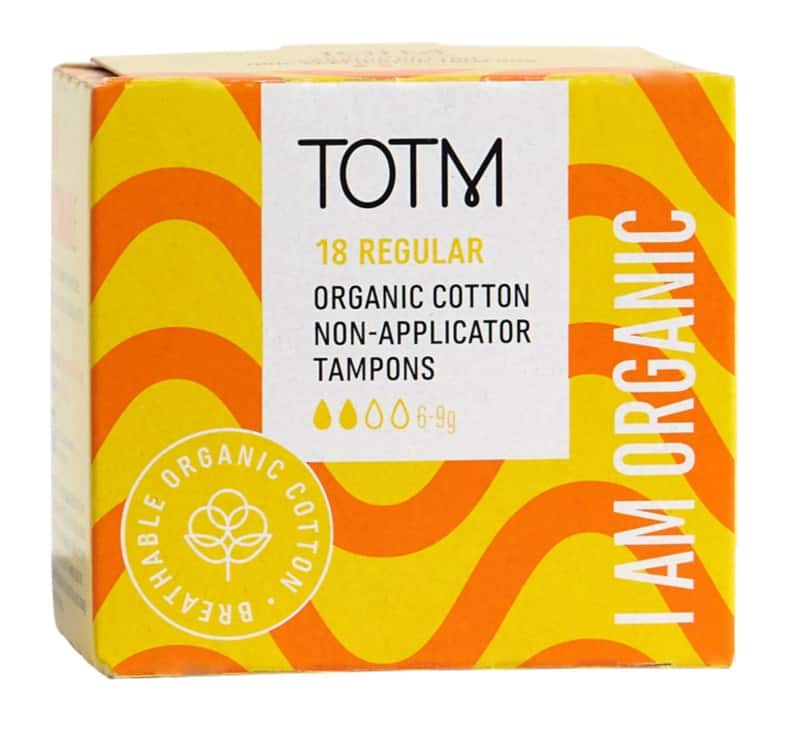 TOTM Cotton Non-applicator Tampon Regular 85855440 Pack of 18