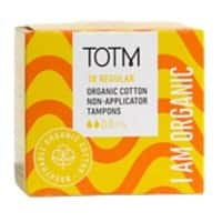 TOTM Cotton Non-applicator Tampon Regular 85855440 Pack of 18