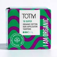 TOTM Cotton Non-applicator Tampon Super Pack of 18 