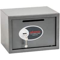 Phoenix Vela Home Deposit Safe Key lock 17 L Grey