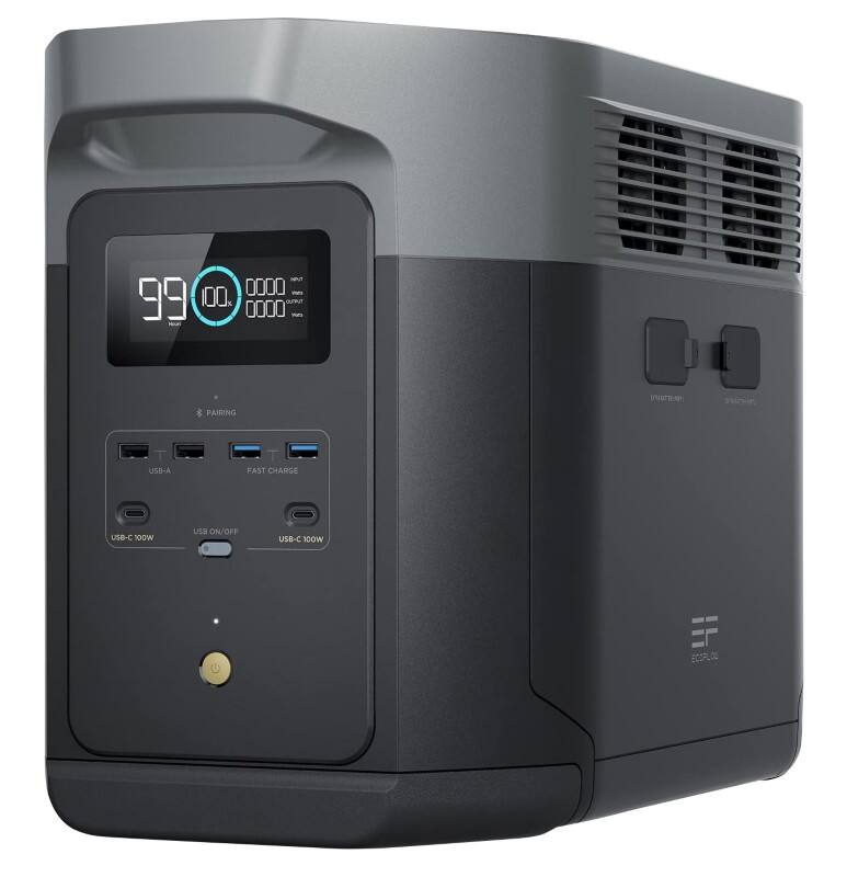 ECOFLOW Power Station Delta 2 Max EFDELTA2MAX-UK Black, Grey