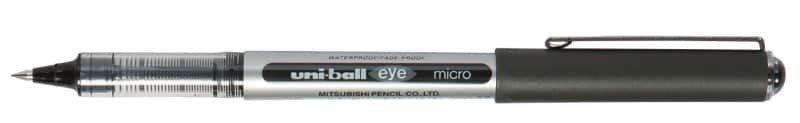 uni-ball Eye UB-150 Non-retractable Rollerball Pen Black 0.3 mm Fine Rollerball Non Refillable Pack of 12