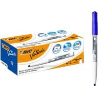 BIC 1741 Whiteboard Marker Medium Bullet 1.5 mm Blue Pack of 12