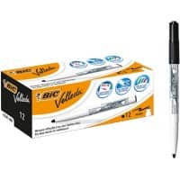 BIC 1741 Whiteboard Marker Medium Bullet Black Pack of 12