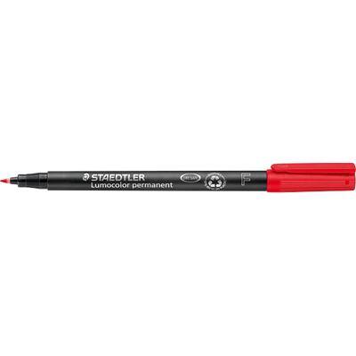 STAEDTLER OHP Marker Fine Round Red Pack of 10