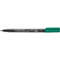 STAEDTLER 318 Marker Pens Fine Felt tip Green Pack of 10