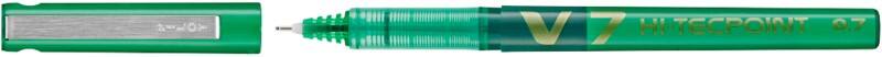 Pilot V7 Hi-Techpoint Rollerball Pen Medium 0.4 mm Green Pack of 12