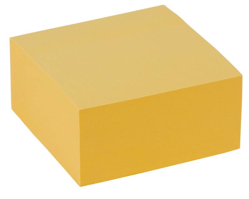 Viking Sticky Note Cube 76 x 76 mm Pastel Yellow 400 Sheets