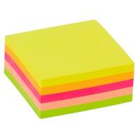 Post-it Sticky Notes Cube, 76 x 76 mm, Assorted Colors, 2000 sheets neon